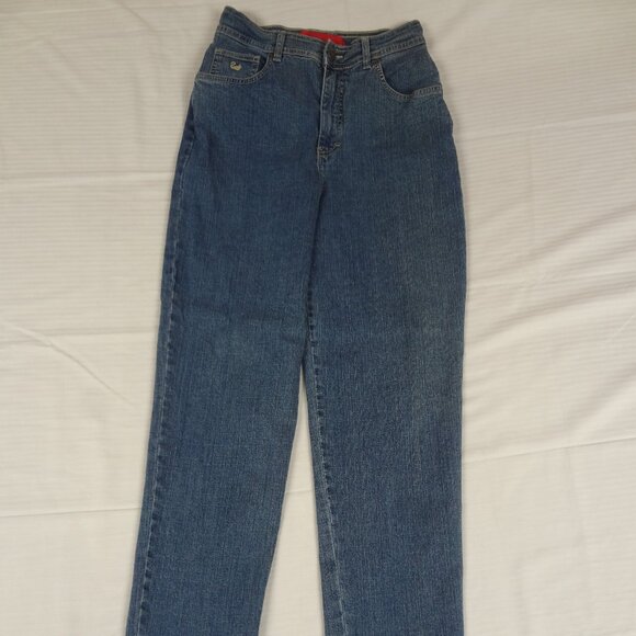 GLORIA VANDERBUILT WOMENS HIGH WAISTED BLUE JEANS SIZE 8 MEDIUM - L99 - Picture 1 of 7